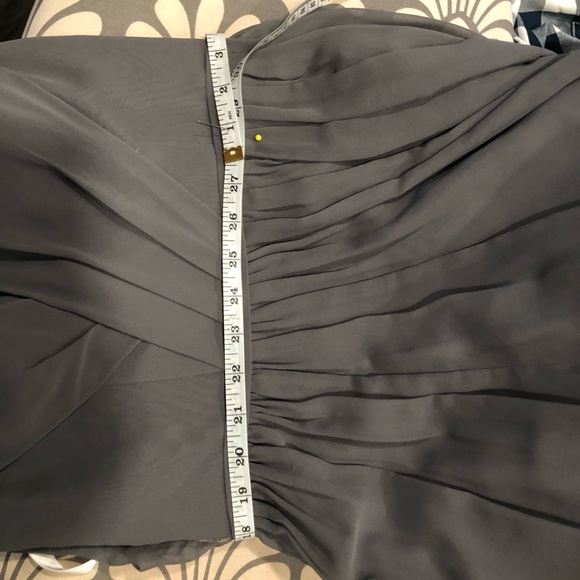 Bridesmaid Azazie Cora Dress Grey/silver - Picture 9 of 9